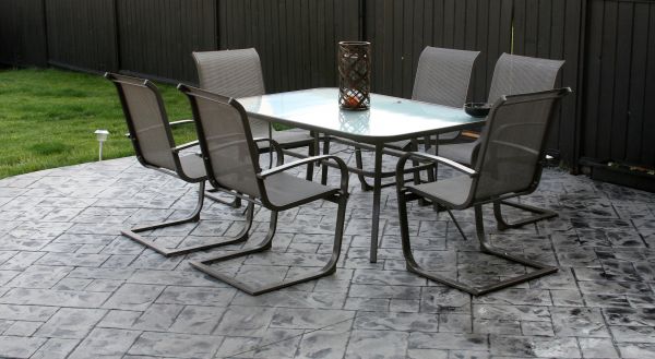 Backyard Concrete Stamping in Fort Collins